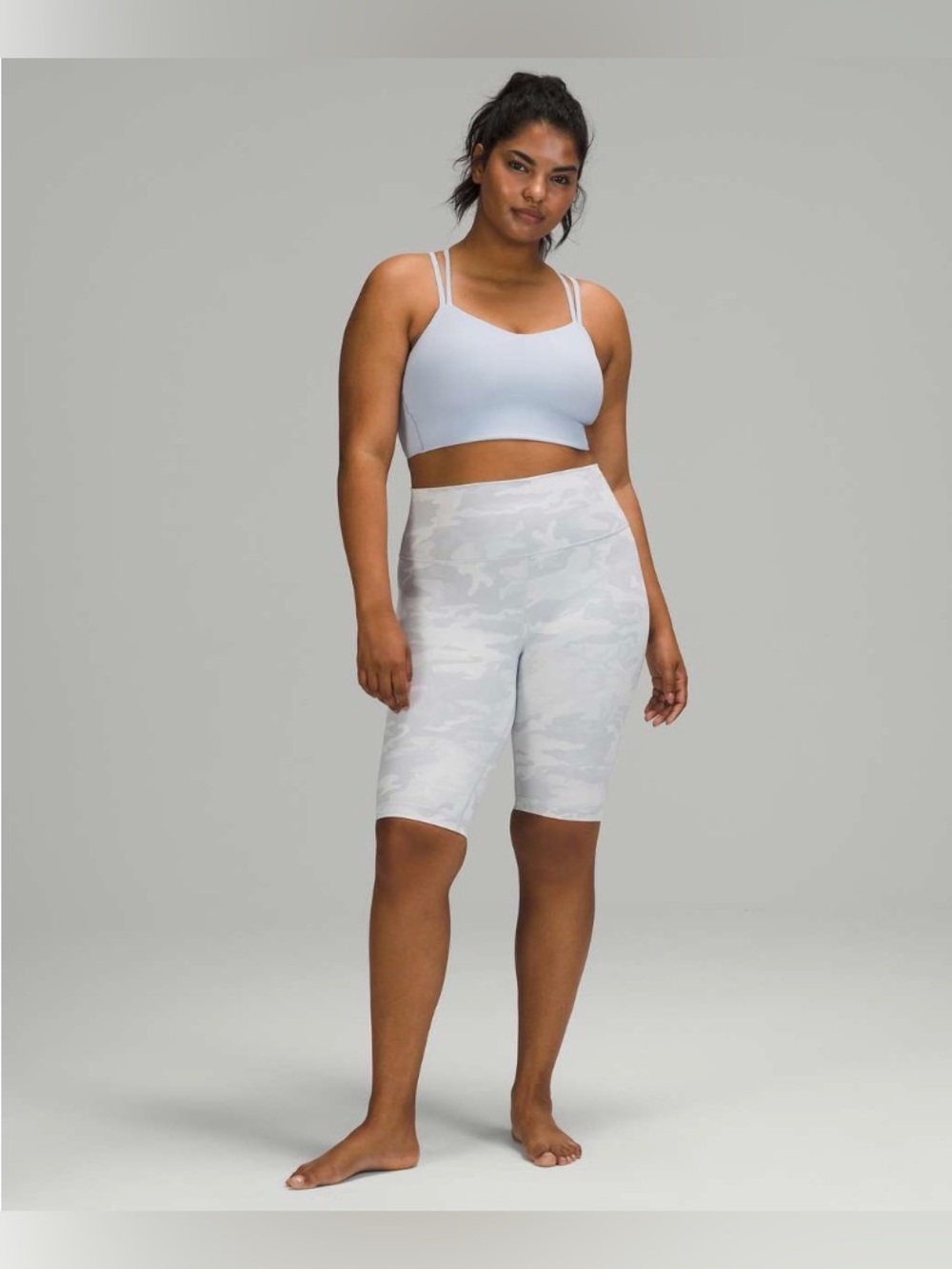Lululemon Wunder Under Short 10” Ribbed Biker Short in Incognito Camo Jacquard 4